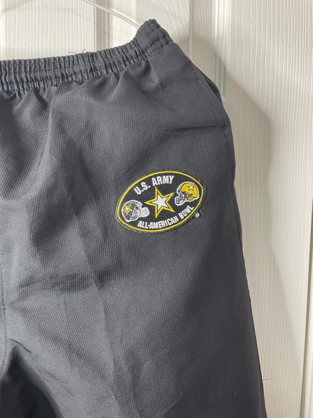 US Army Russell Athletic Us Army  Black Sweatpants with Yellow Accent Panels